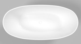 Ванна из искусственного камня Whitecross Onyx B 0205.160075.100 160x75см белый глянец